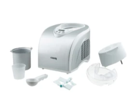Ⓜ️🔵🔵🔵👌 H.Koenig HF180 + BO318 - KIT GELATIERA CON 3 CONTENITORI EXTRA INCLUSI, Macchina per gelati e sorbetti CON 3 CONTEN...