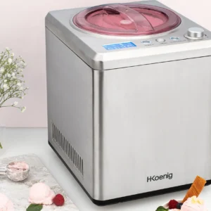 Ⓜ️🔵🔵🔵 H.Koenig HF340 - [📦🚨Spedizione immediata!🚚💨] Gelatiera PROFESSIONALE, 2 litri, ALTA QUALITÀ, corpo ACCIAIO INOX, ces...