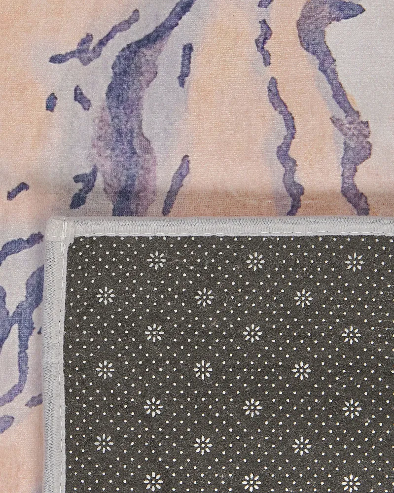 Tappeto pelo limitato blu-beige 160 x 230 cm GEBZE