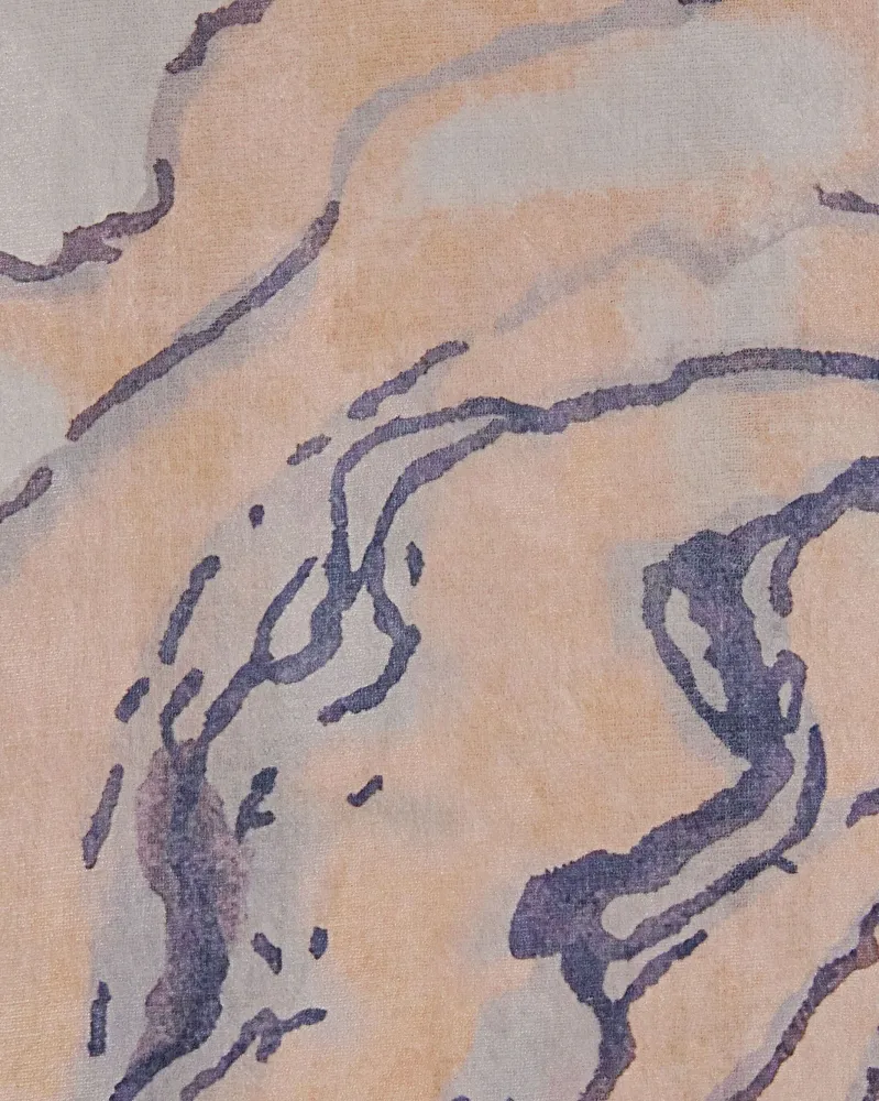 Tappeto pelo limitato blu-beige 160 x 230 cm GEBZE