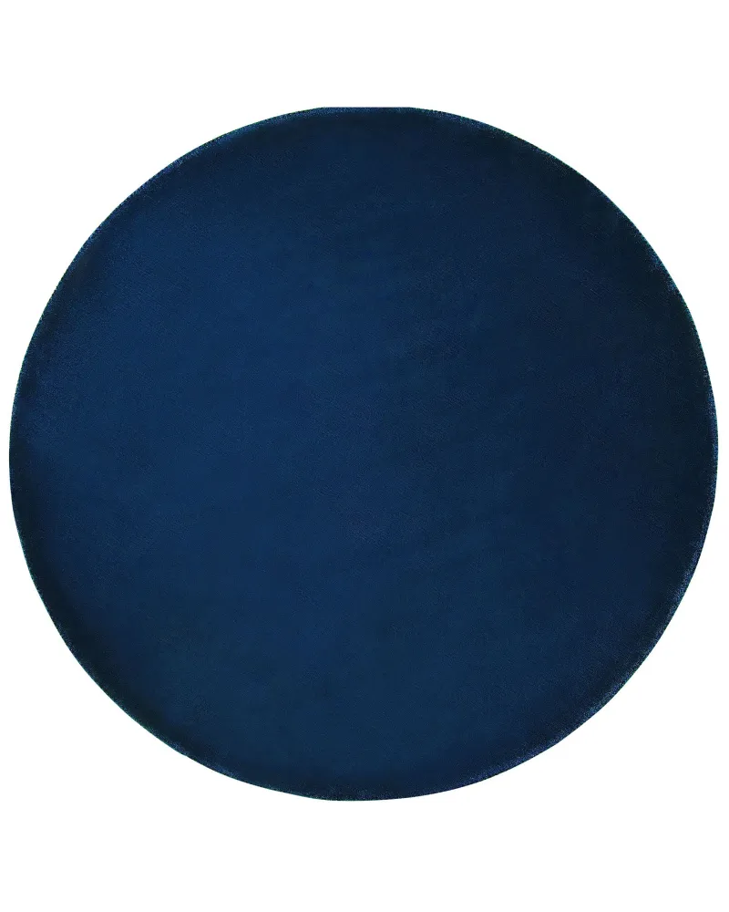 Tappeto viscosa blu nero ⌀ 140 cm GESI II