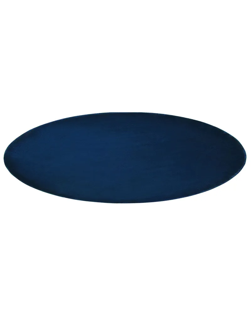 Tappeto viscosa blu nero ⌀ 140 cm GESI II