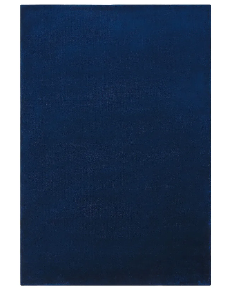 Tappeto viscosa blu tenebroso 140 x 200 cm GESI II