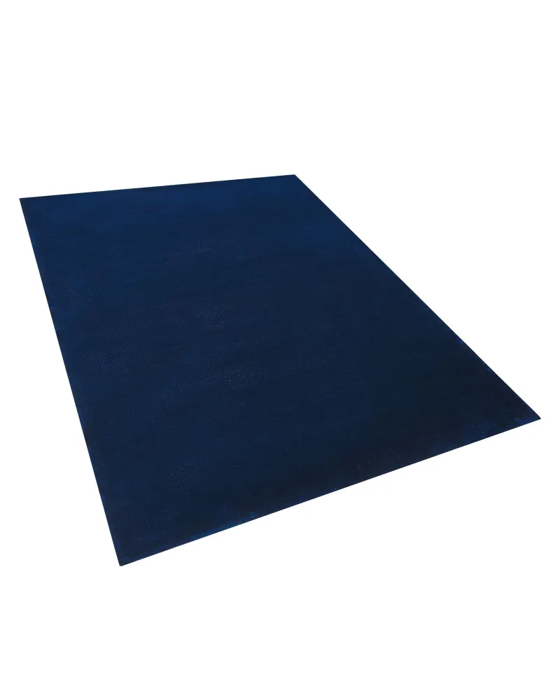 Tappeto viscosa blu tenebroso 140 x 200 cm GESI II