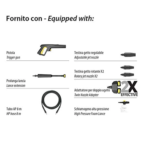 Annovi Reverberi - Idropulitrice Doppia Pompa 4k Twin Flow 150 Bar. Doppia potenza=Doppia pulizia.