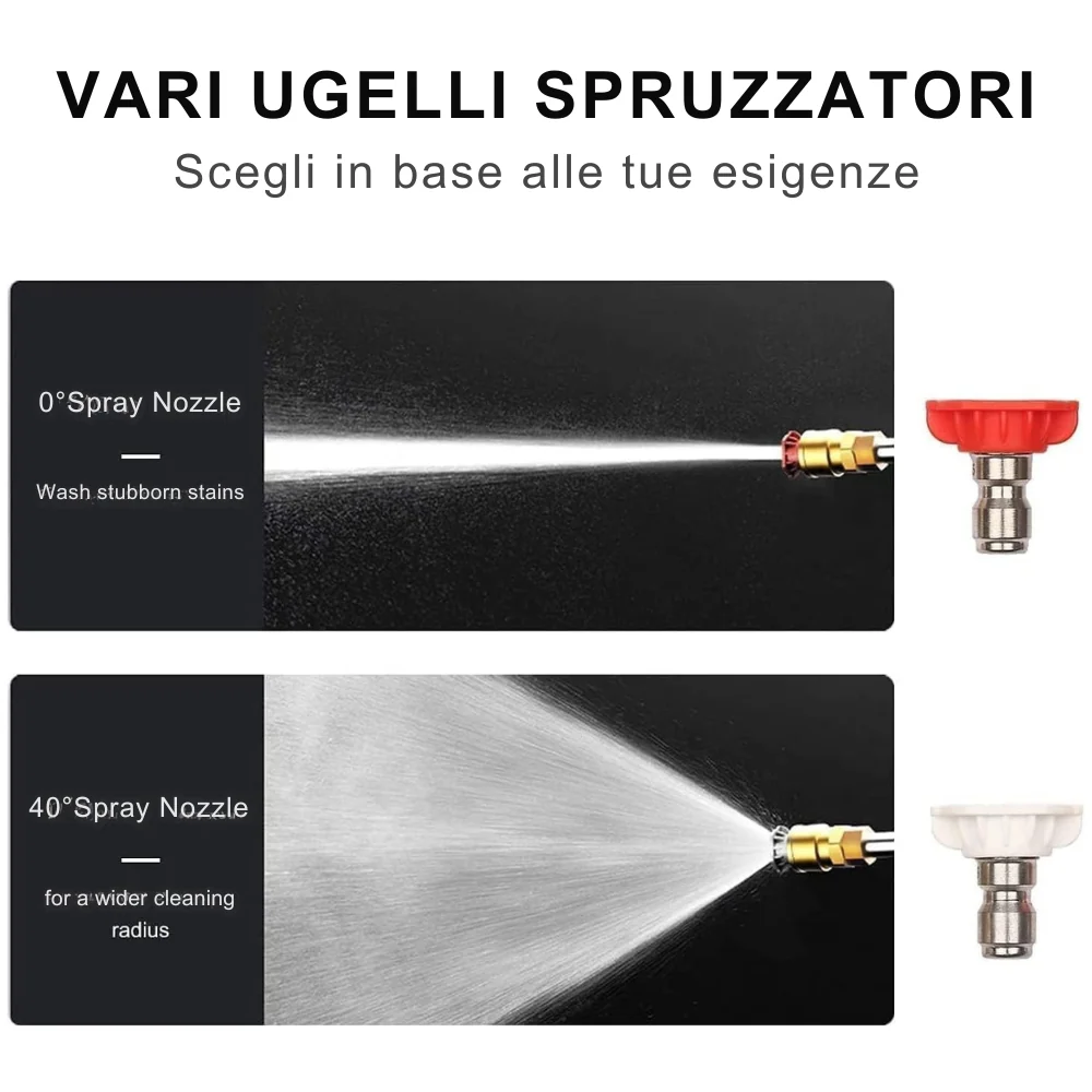 Idropulitrice batteria 42V 8000Mah Idropulitrice portatile con 2 batterie Idropulitrice ad alta pressione batteria per il...