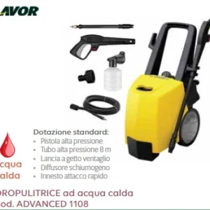Idropulitrice LAVOR ad Acqua Calda Modello ADVANCED 1108 14574