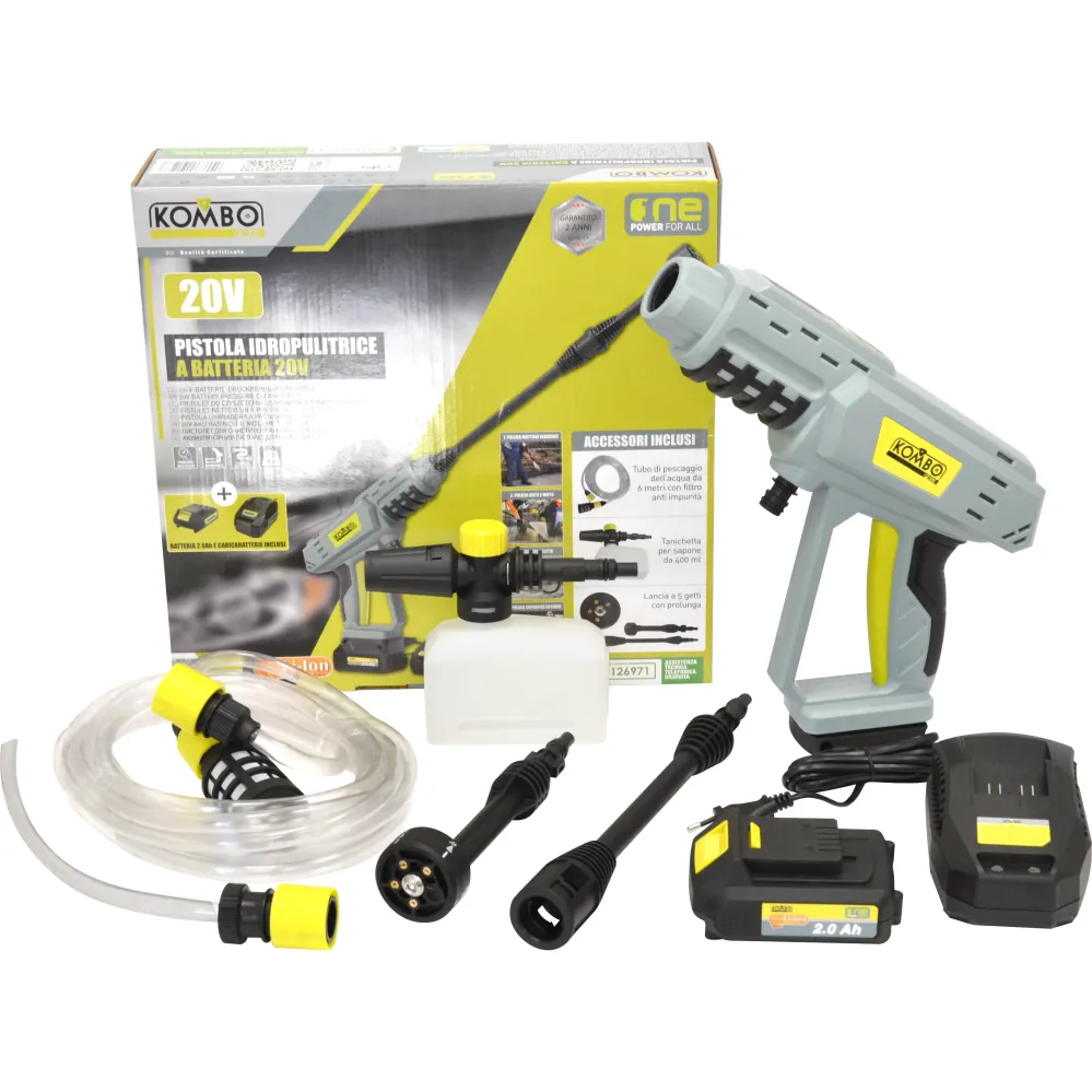 PISTOLA IDROPULITRICE BATTERIA KOMBO PRO 20V 20V - 230HZ