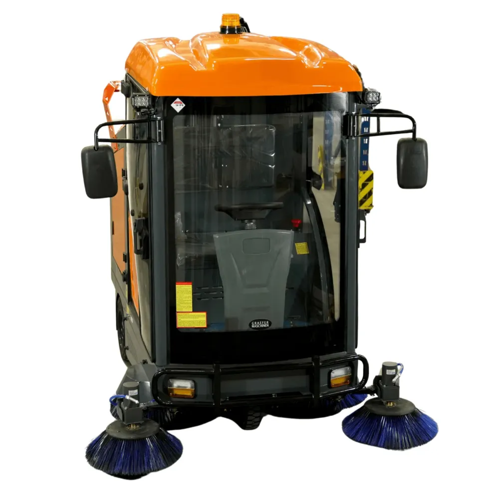 Spazzatrice con cabina Graefer KM180-PRO inclusa idropulitrice