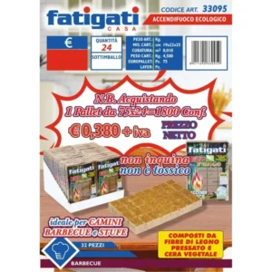 Accendifuoco ecologico 32 pezzi