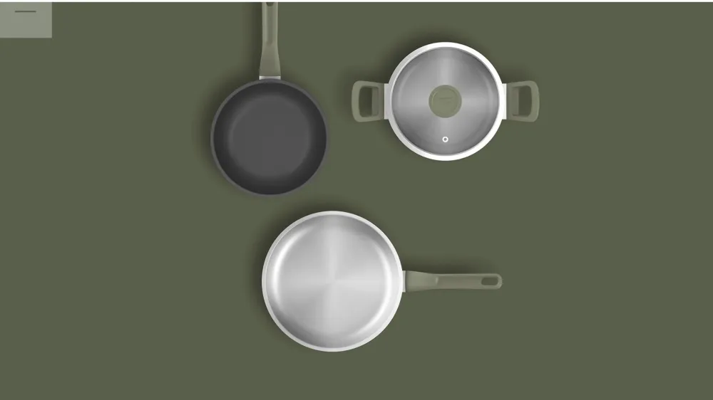 BegHOFF Batteria di Pentole 8pz Bolt