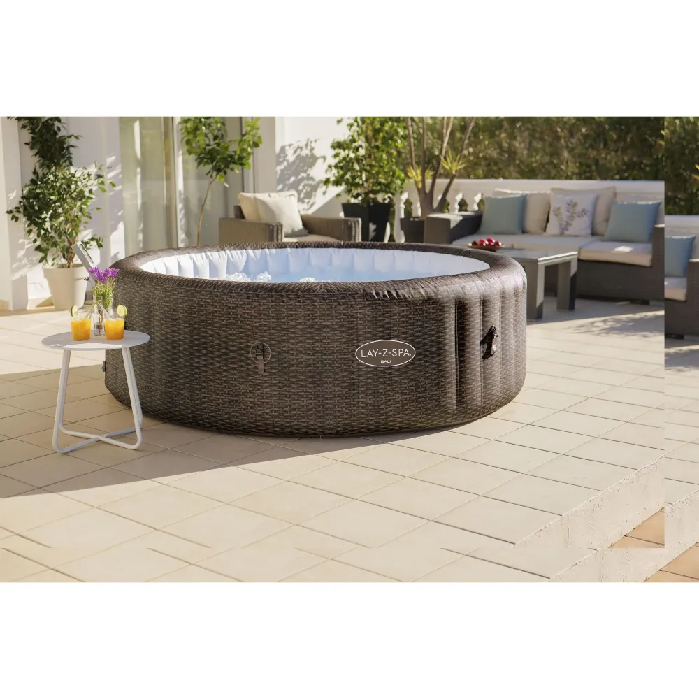 Bestway Lay-Z-Spa Bali AirJet – Idromassaggio gonfiabile 5–7 persone marrone