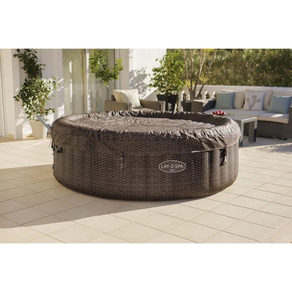 Bestway Lay-Z-Spa Bali AirJet – Idromassaggio gonfiabile 5–7 persone marrone