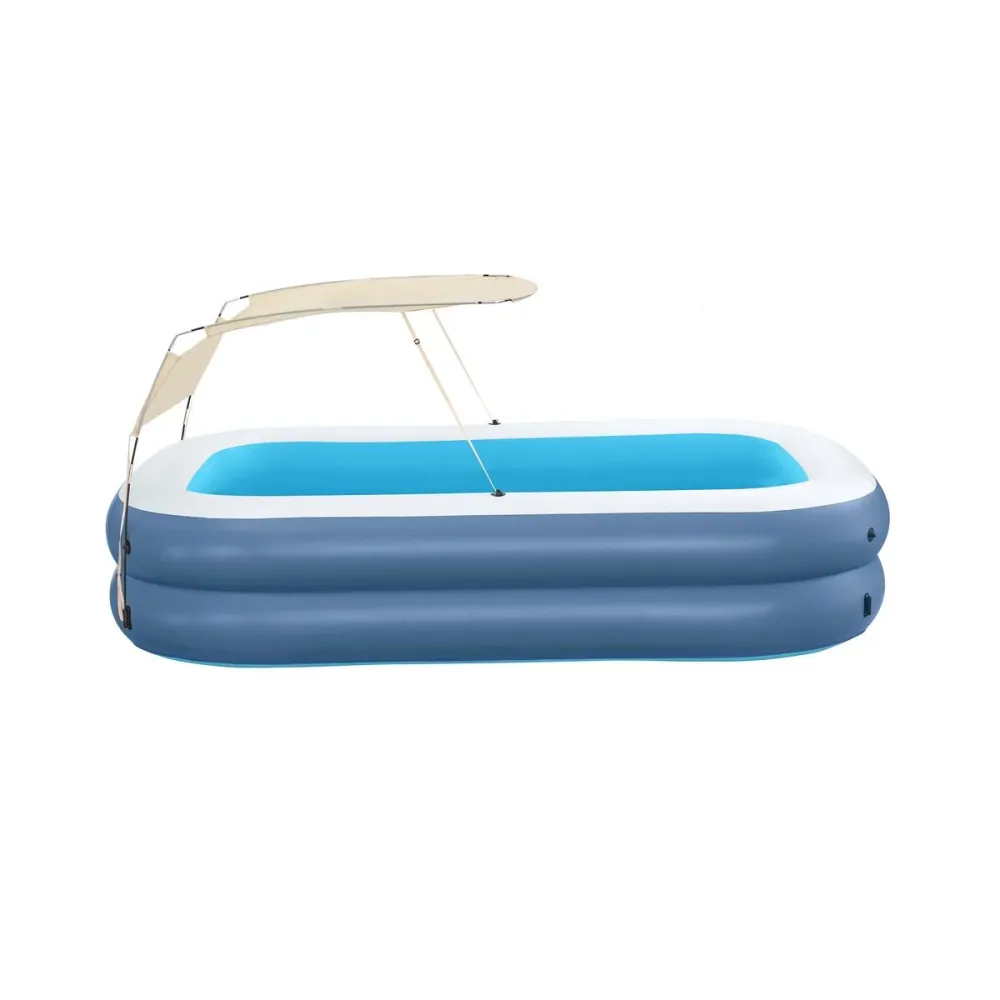 Bestway Piscina Gonfiabile 2 Camere Rettangolare con Tetto 254x178x140 cm +6 Anni 54449