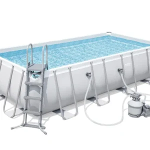 Bestway power steel piscina mis.549x274x122 cm, pvc/tritech, effetto mosaico interno, include filtro sabbia, copertura, sc...