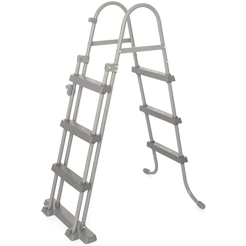 Bestway Scala Scaletta di Sicurezza per Piscina Fuoriterra Metallo 107cm