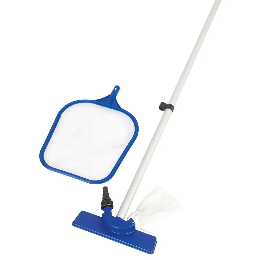 Kit di mantenimento per piscina cm 254 con aspira-fango, retino ed asta