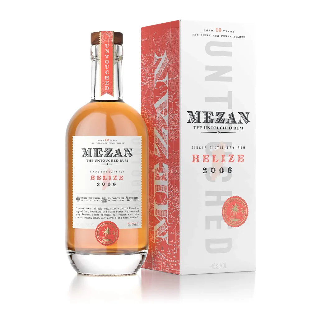 Mezan Single Distillery Rum BELIZE 2008 46% Vol. 0,7l Giftbox