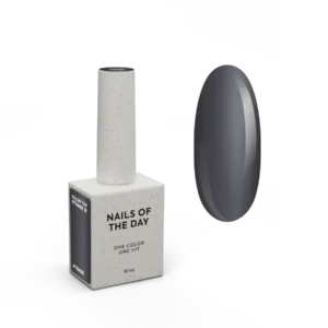 NAILSOFTHEDAY Color Top/Vitrage 18 — Top Coat Vetrata Grafite Grigio-Nero Semitrasparente, 10 ml