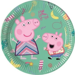 Piattino Peppa Pig messy 20cm 8pz