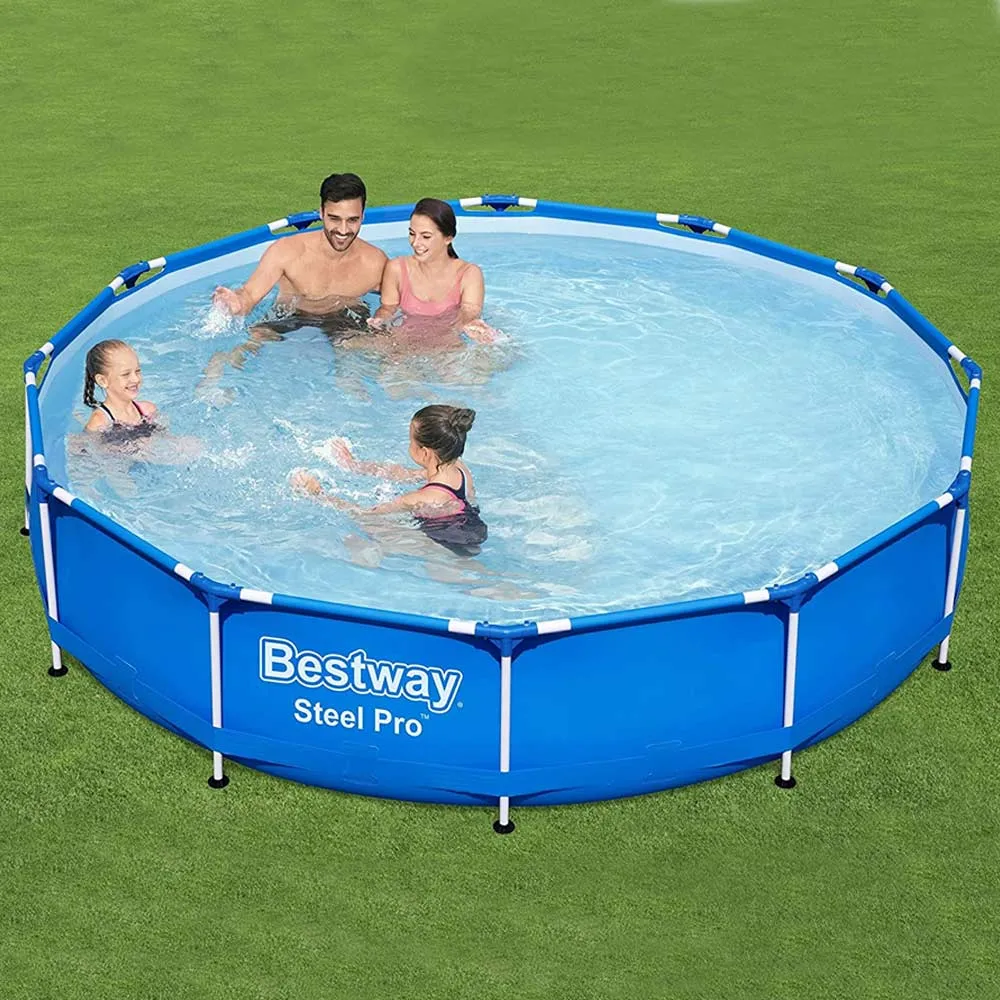 Piscina Bestway 366 x 76 cm Steel Pro 6473 Litri con Cartuccia e Pompa Filtrante