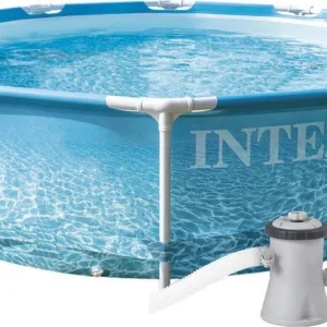 PISCINA CON TELAIO 'LINEA FRAME' cm 305 x 76 - 4485lt pompa 1250 l/h Intex