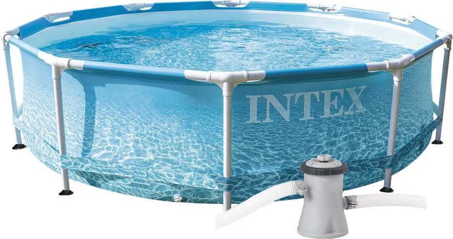 PISCINA CON TELAIO 'LINEA FRAME' cm 305 x 76 - 4485lt pompa 1250 l/h Intex