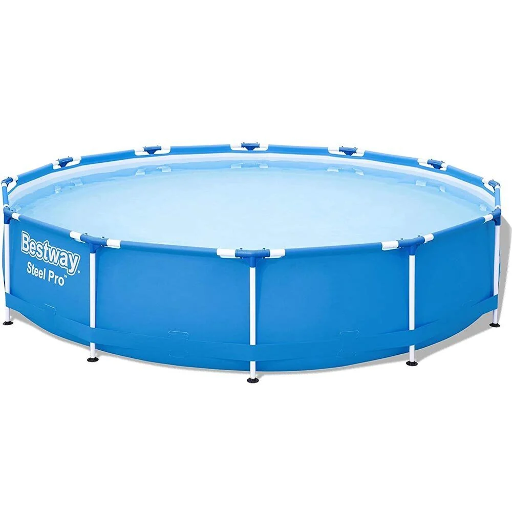 Piscina Fuoriterra Bestway Steel Pro Rotonda 366x76cm Struttura Acciaio Giardino