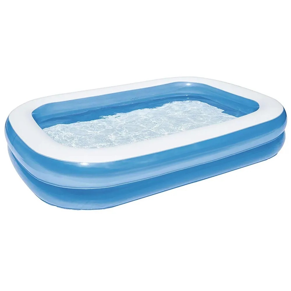 Piscina gonfiabile rettangolare 269 x 175 cm da giardino balcone veranda bambini