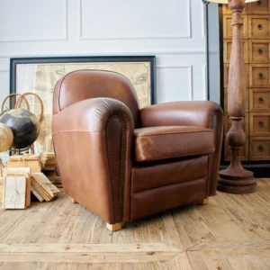 Poltrona pelle vintage Dordogne