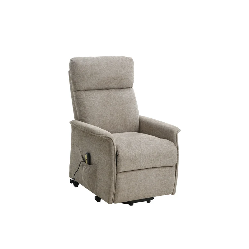 Poltrona Recliner Relax Alzapersona Tessuto Beige- 1,0 Pz