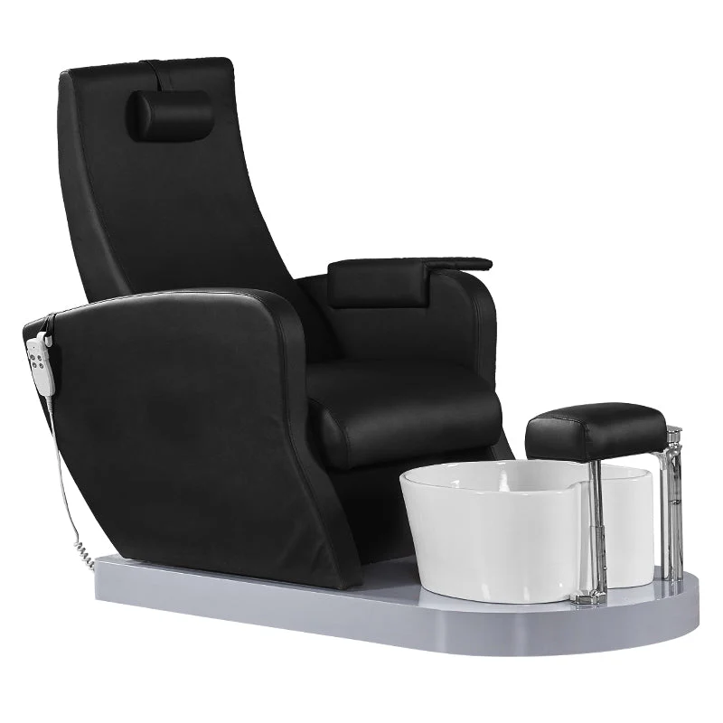 POLTRONA SPA PER PEDICURE AZZURRO 016A NERO CON IDROMASSAGGIO
