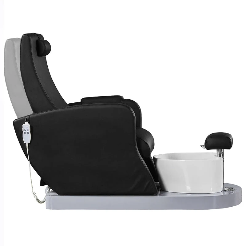 POLTRONA SPA PER PEDICURE AZZURRO 016A NERO CON IDROMASSAGGIO