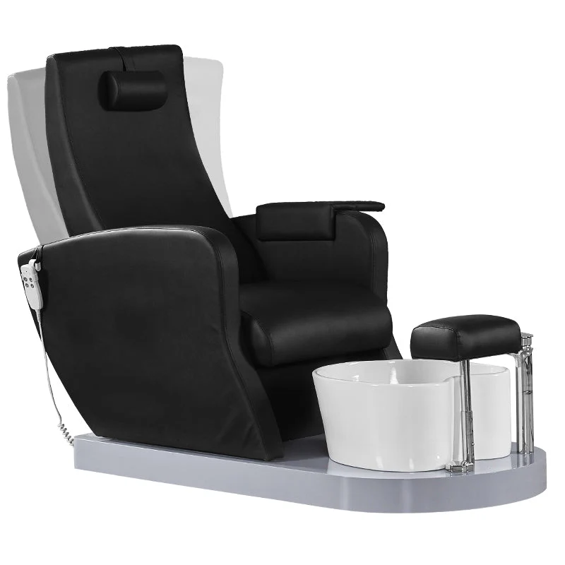 POLTRONA SPA PER PEDICURE AZZURRO 016A NERO CON IDROMASSAGGIO
