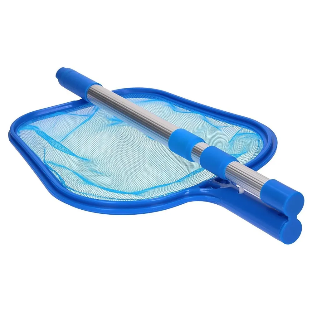 Retino di superficie per piscina con manico telescopico alluminio 150 cm 5 sezioni