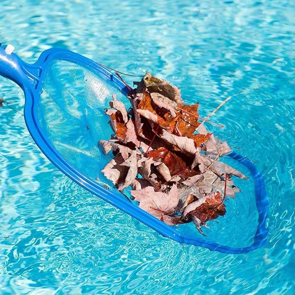 Retino di superficie per piscina con manico telescopico alluminio 150 cm 5 sezioni
