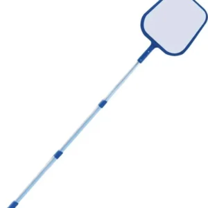 Retino di superficie per piscina con manico telescopico alluminio 150 cm 5 sezioni