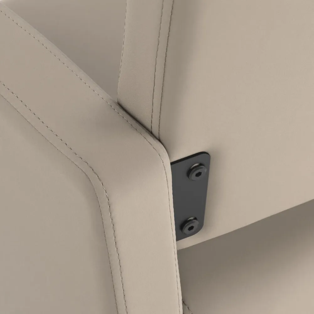 Sedia da parrucchiere Gabbiano Vitoria grigio-beige