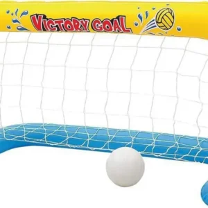 Set rete pallanuoto con palla gonfiabile per piscina 137 x 66 cm piscine giochi