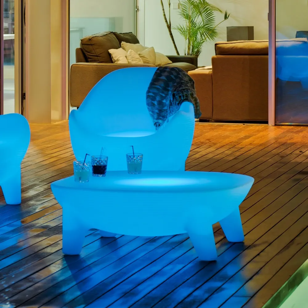 Set x1 Tavolino Martinica + x2 Poltrona da esterno Aruba