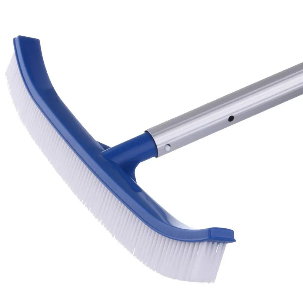 Spazzola nylon per pulizia fondo e parete piscina rinforzo PVC da 45 cm