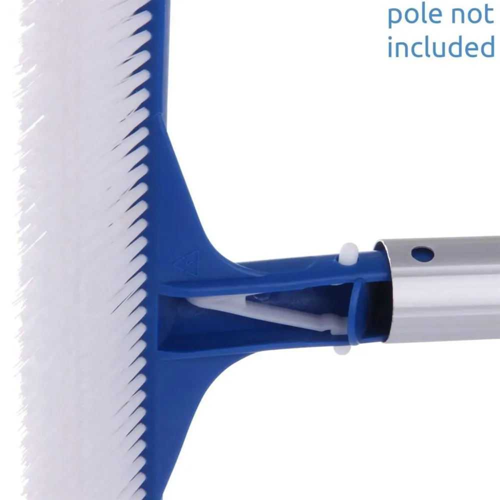 Spazzola nylon per pulizia fondo e parete piscina rinforzo PVC da 45 cm