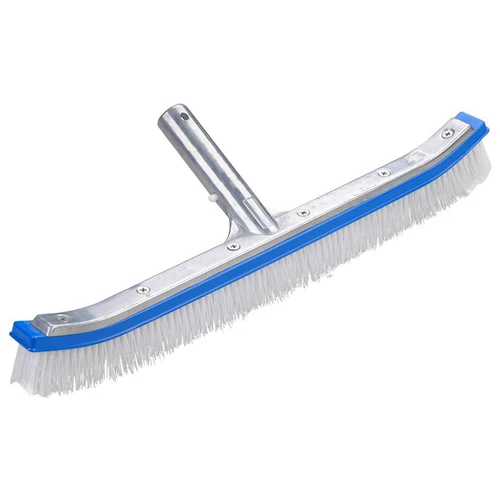 Spazzola professionale per pulizia fondo e parete piscina con rinforzo alluminio 46 cm