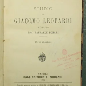 Studio su Giacomo Leopardi