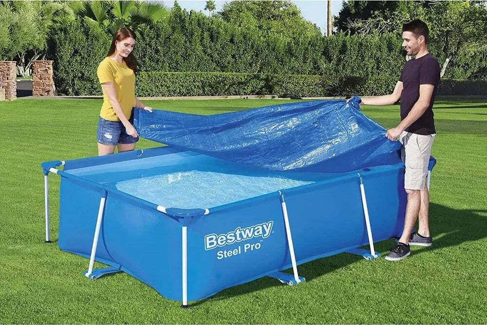 Telo Copertura Per Piscina Steel Pro 259x170x61cm Fuori Terra Rettangolare 58105