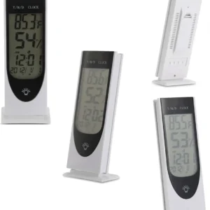 Termometro Igrometro Digitale Temperatura Umidita' Ora Data Casa Htc8 Da Interno