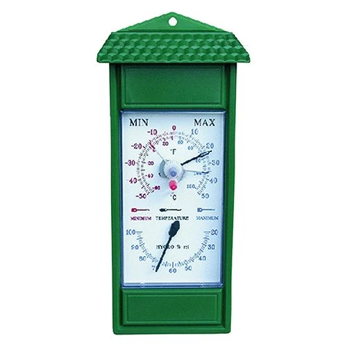 TERMOMETRO/IGROMETRO art. 102976 - cm 24,5 x 11 - ABS - DF 614974