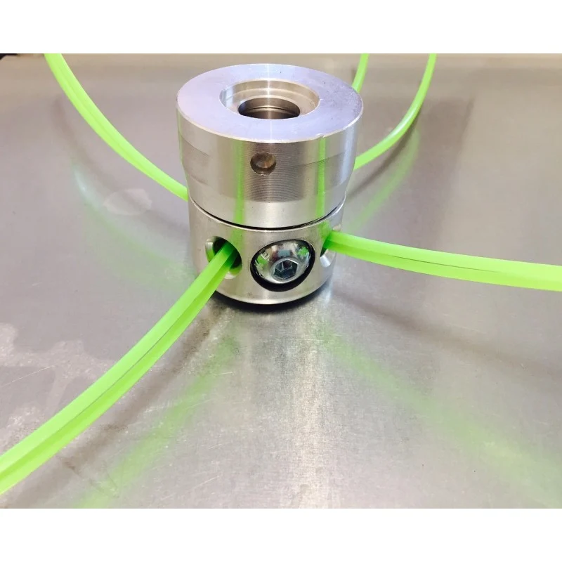 TESTINA FILO UNIVERSALE MULTIFILO 8 FILI ALLUMINIO CON VITE LATERALE