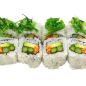 URAMAKI VEGE avocado, carote,asparagi esterno alghe(8pz)