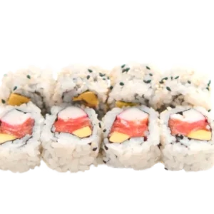 URAMAKI YUME (gamberi cotti, polpa di granchio, salmone, avocado 8pz)